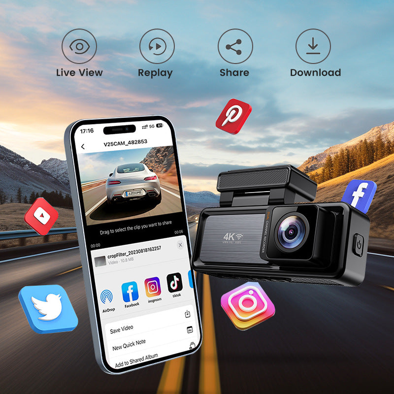 Dual Vision Dashcam Pro