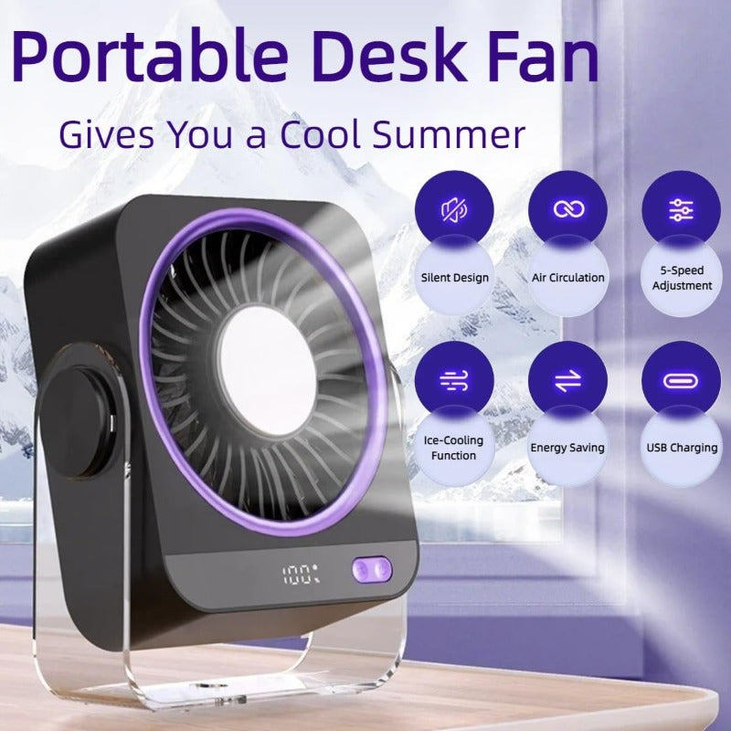 Cool Breeze Portable Desk Fan