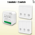 433 MHz RF Curtain Switch Module AC 220V 10A Shutter Controllers with Wireless Remote for Motorized Roller Shutter Blinds Motor